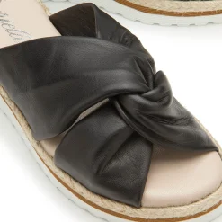 Sandalen|Pantoletten|Horsch Schuhe Pantolette in Untergrößen Schwarz