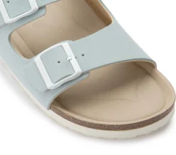 Sandalen|Pantoletten|Horsch Schuhe Pantolette in Untergrößen Blau