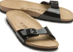Sandalen|Pantoletten|Horsch Schuhe Pantolette in Untergrößen Schwarz