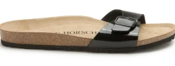 Sandalen|Pantoletten|Horsch Schuhe Pantolette in Untergrößen Schwarz