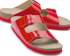 Sandalen|Pantoletten|Horsch Schuhe Pantolette in Untergrößen Rot