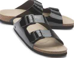 Sandalen|Pantoletten|Horsch Schuhe Pantolette in Untergrößen Schwarz
