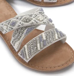 Sandalen|Pantoletten|Horsch Schuhe Pantolette in Untergrößen Weiß