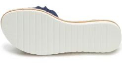 Sandalen|Pantoletten|Horsch Schuhe Pantolette in Untergrößen Blau