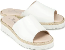 Sandalen|Pantoletten|Horsch Schuhe Pantolette in Untergrößen Weiß