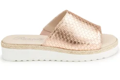 Sandalen|Pantoletten|Horsch Schuhe Pantolette in Untergrößen Gold