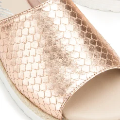 Sandalen|Pantoletten|Horsch Schuhe Pantolette in Untergrößen Gold