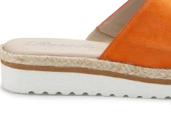 Sandalen|Pantoletten|Horsch Schuhe Pantolette in Untergrößen Orange