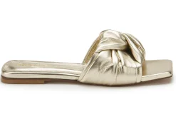 Sandalen|Pantoletten|Horsch Schuhe Pantolette in Untergrößen Gold