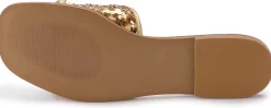 Sandalen|Pantoletten|Horsch Schuhe Pantolette in Untergrößen Gold