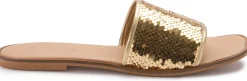 Sandalen|Pantoletten|Horsch Schuhe Pantolette in Untergrößen Gold