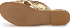 Sandalen|Pantoletten|Horsch Schuhe Pantolette in Untergrößen Gold