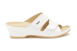 Sandalen|Pantoletten|Horsch Schuhe Pantolette in Untergrößen Weiß