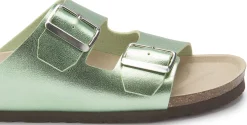 Sandalen|Pantoletten|Horsch Schuhe Pantolette in Untergrößen Grün
