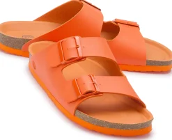 Sandalen|Pantoletten|Horsch Schuhe Pantolette in Untergrößen Orange