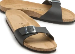 Sandalen|Pantoletten|Horsch Schuhe Pantoletten in Untergrößen Schwarz