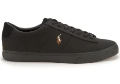 Sneaker|Schnürschuhe|Horsch Schuhe POLO Leinenschuh in Übergrößen Schwarz