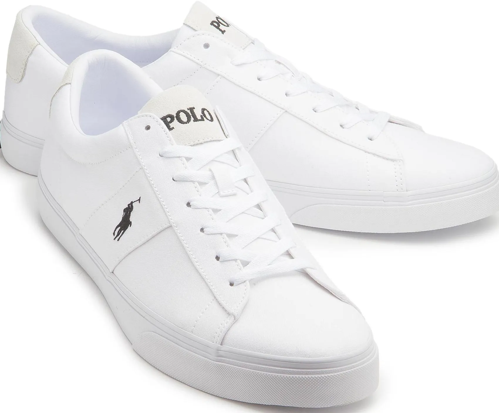 Sneaker|Schnürschuhe|Horsch Schuhe POLO Leinenschuh in Übergrößen Weiß