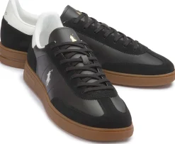 Sneaker|Schnürschuhe|Horsch Schuhe POLO Sneaker in Übergrößen Schwarz