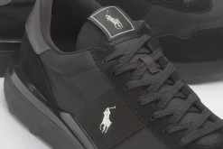 Sneaker|Schnürschuhe|Horsch Schuhe POLO Sneaker in Übergrößen Schwarz