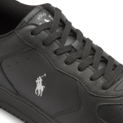 Sneaker|Schnürschuhe|Horsch Schuhe POLO Sneaker in Übergrößen Schwarz