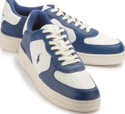 Sneaker|Schnürschuhe|Horsch Schuhe POLO Sneaker in Übergrößen Blau