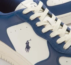 Sneaker|Schnürschuhe|Horsch Schuhe POLO Sneaker in Übergrößen Blau