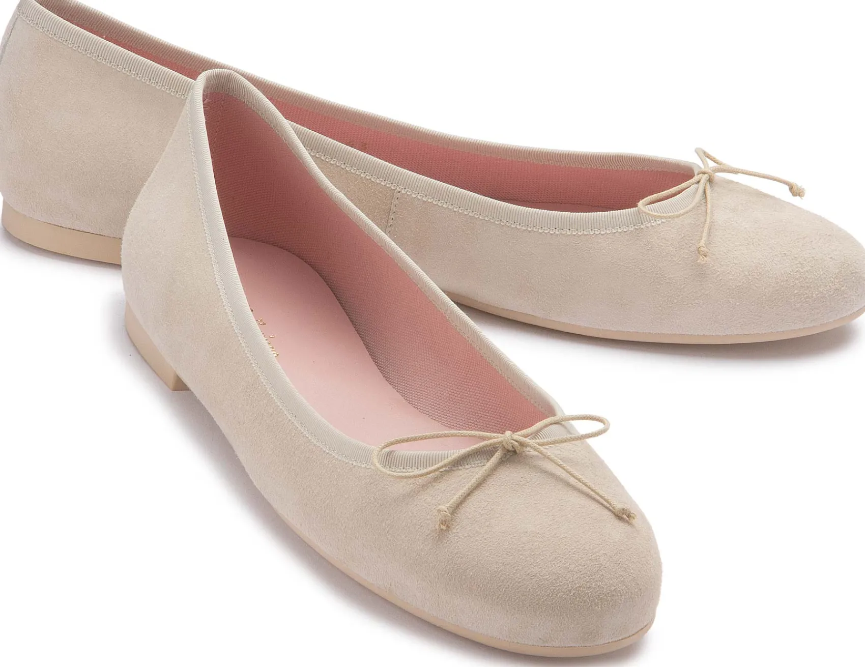 Ballerinas|Horsch Schuhe Pretty Ballerina in Übergrößen Beige