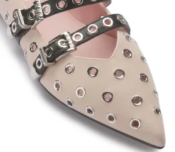 Ballerinas|Horsch Schuhe Pretty Ballerina in Übergrößen Beige