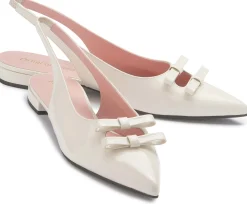Sling|Ballerinas|Horsch Schuhe Pretty Ballerina in Übergrößen Weiß