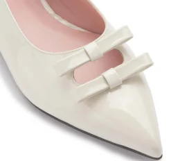 Sling|Ballerinas|Horsch Schuhe Pretty Ballerina in Übergrößen Weiß