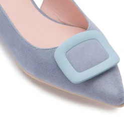 Sling|Horsch Schuhe Pretty Ballerina in Übergrößen Blau