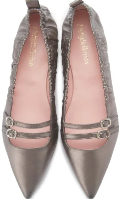 Ballerinas|Horsch Schuhe Pretty Ballerinas in Übergrößen Silber