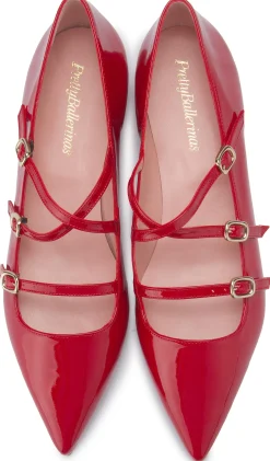 Ballerinas|Horsch Schuhe Pretty Ballerinas in Übergrößen Rot