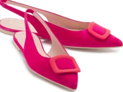 Sling|Horsch Schuhe Pretty Ballerinas in Übergrößen Pink