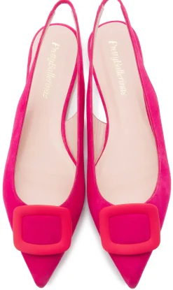 Sling|Horsch Schuhe Pretty Ballerinas in Übergrößen Pink