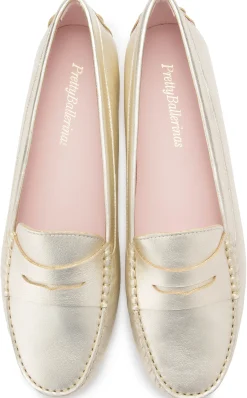 Slipper|Horsch Schuhe Pretty Loafer in Übergrößen Gold