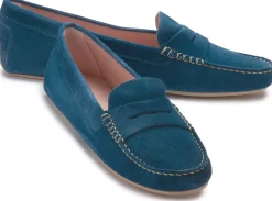 Slipper|Horsch Schuhe Pretty Loafer in Übergrößen Blau