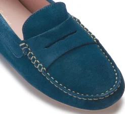 Slipper|Horsch Schuhe Pretty Loafer in Übergrößen Blau