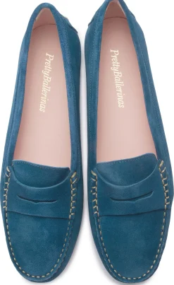 Slipper|Horsch Schuhe Pretty Loafer in Übergrößen Blau