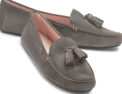 Slipper|Ballerinas|Horsch Schuhe Pretty Loafer in Übergrößen Grau