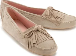Slipper|Horsch Schuhe Pretty Loafer in Übergrößen Beige