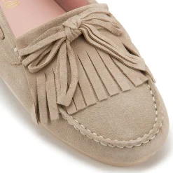 Slipper|Horsch Schuhe Pretty Loafer in Übergrößen Beige