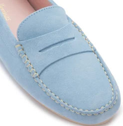 Slipper|Horsch Schuhe Pretty Loafer in Übergrößen Blau