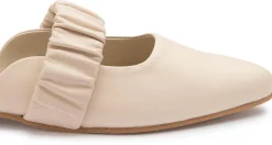 Sandalen|Pantoletten|Horsch Schuhe Sabot in Übergrößen Beige
