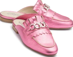 Sandalen|Pantoletten|Horsch Schuhe Sabot in Übergrößen Pink