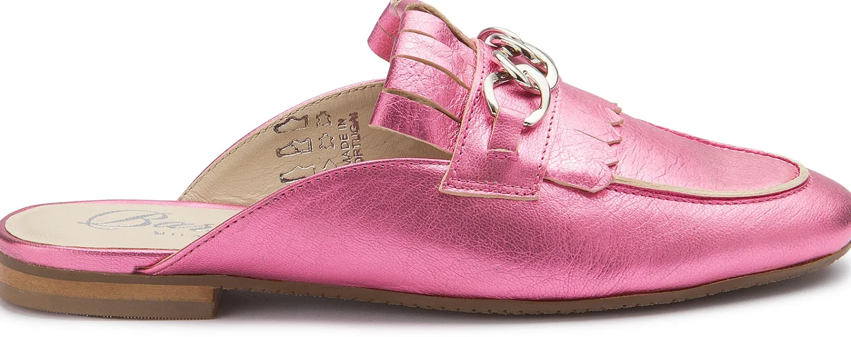 Sandalen|Pantoletten|Horsch Schuhe Sabot in Übergrößen Pink
