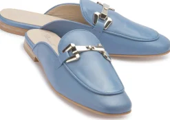 Sandalen|Pantoletten|Horsch Schuhe Sabot in Übergrößen Blau