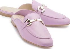 Sandalen|Pantoletten|Horsch Schuhe Sabot in Übergrößen Lila