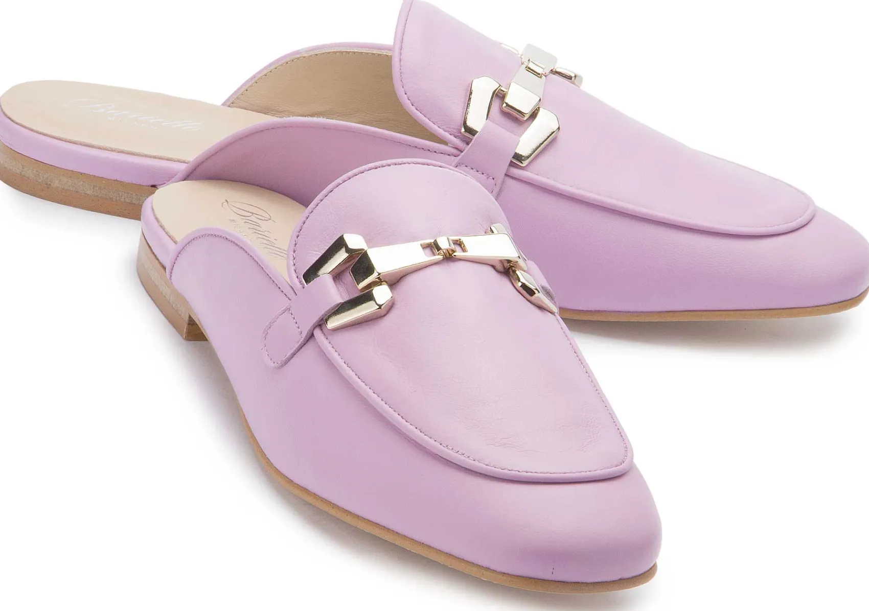 Sandalen|Pantoletten|Horsch Schuhe Sabot in Übergrößen Lila